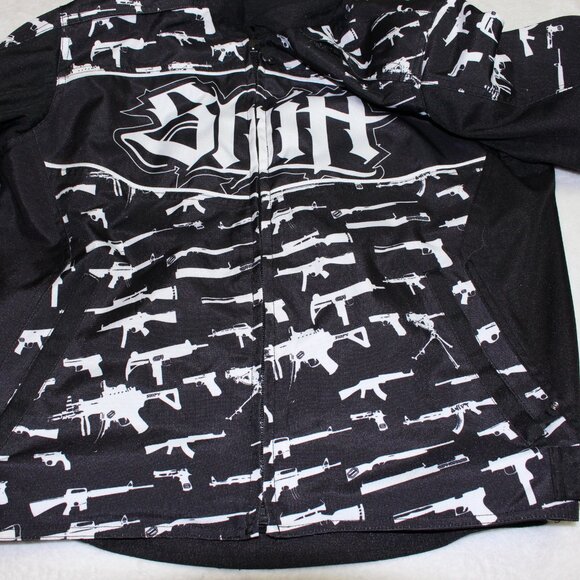 Shift Rise Against Guns Motorcycle Jacket Mens Large - Picture 7 of 9